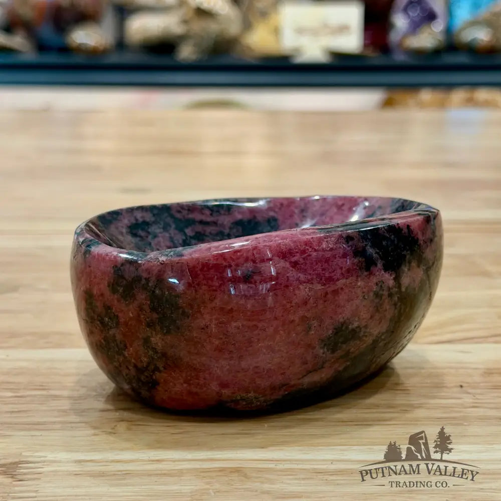 Handcrafted Rhodonite Bowl 4.4’’ - Bowl
