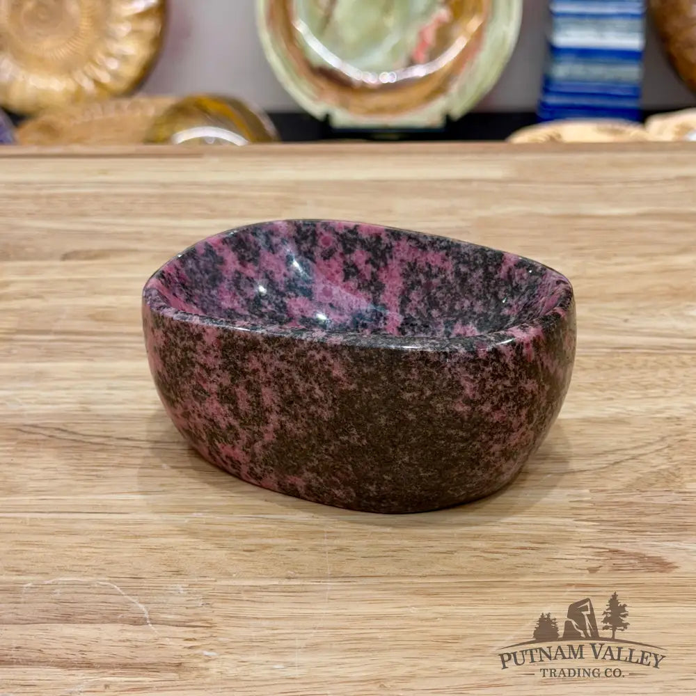 Handcrafted Rhodonite Bowl 4.65’’ - Bowl