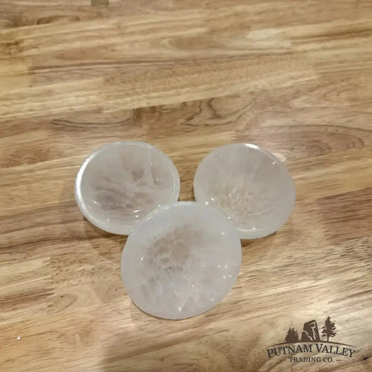 Handcrafted Selenite Bowl 3" - Putnam Valley Trading Co.