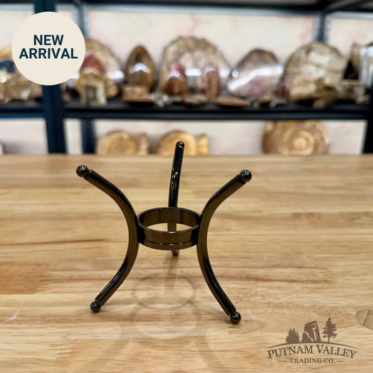 Heavy-Duty Gunmetal Black Sphere Stand Display Stands