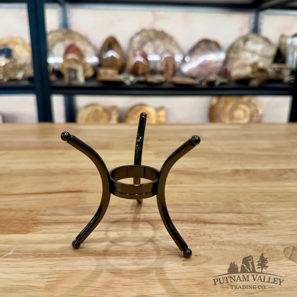 Heavy-Duty Gunmetal Black Sphere Stand Display Stands