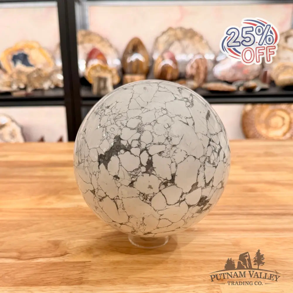 Howlite Sphere 12.2lb Sphere