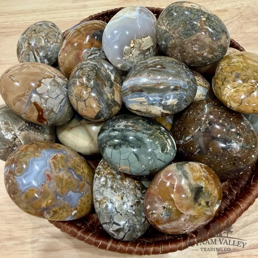 Polished Ibis Jasper Stones (1 lb) | Madagascar - Tumbled Stone