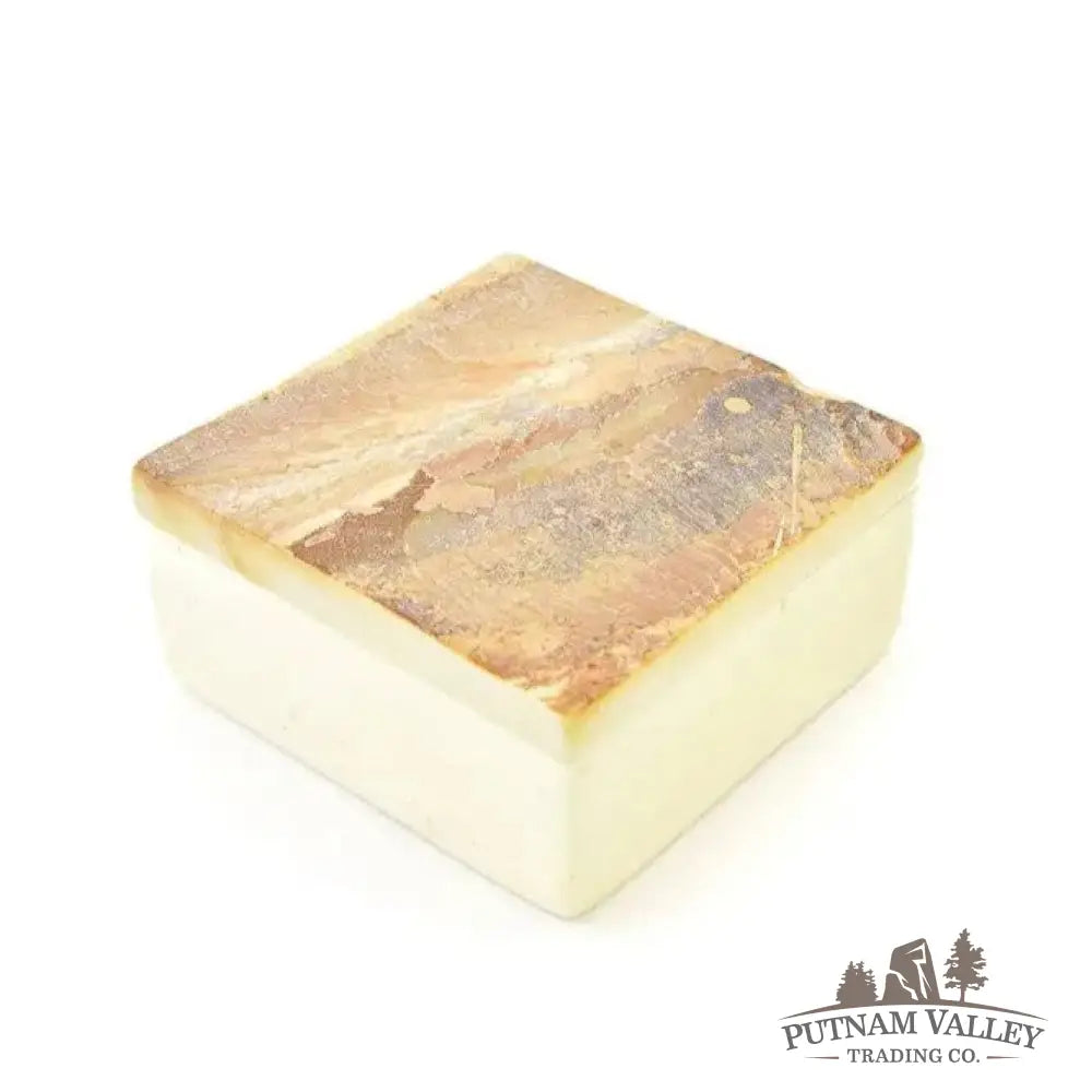 Kenyan Rustic Soapstone Trinket Box - Display Box