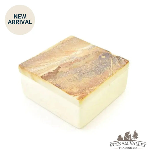 Kenyan Rustic Soapstone Trinket Box - Display Box