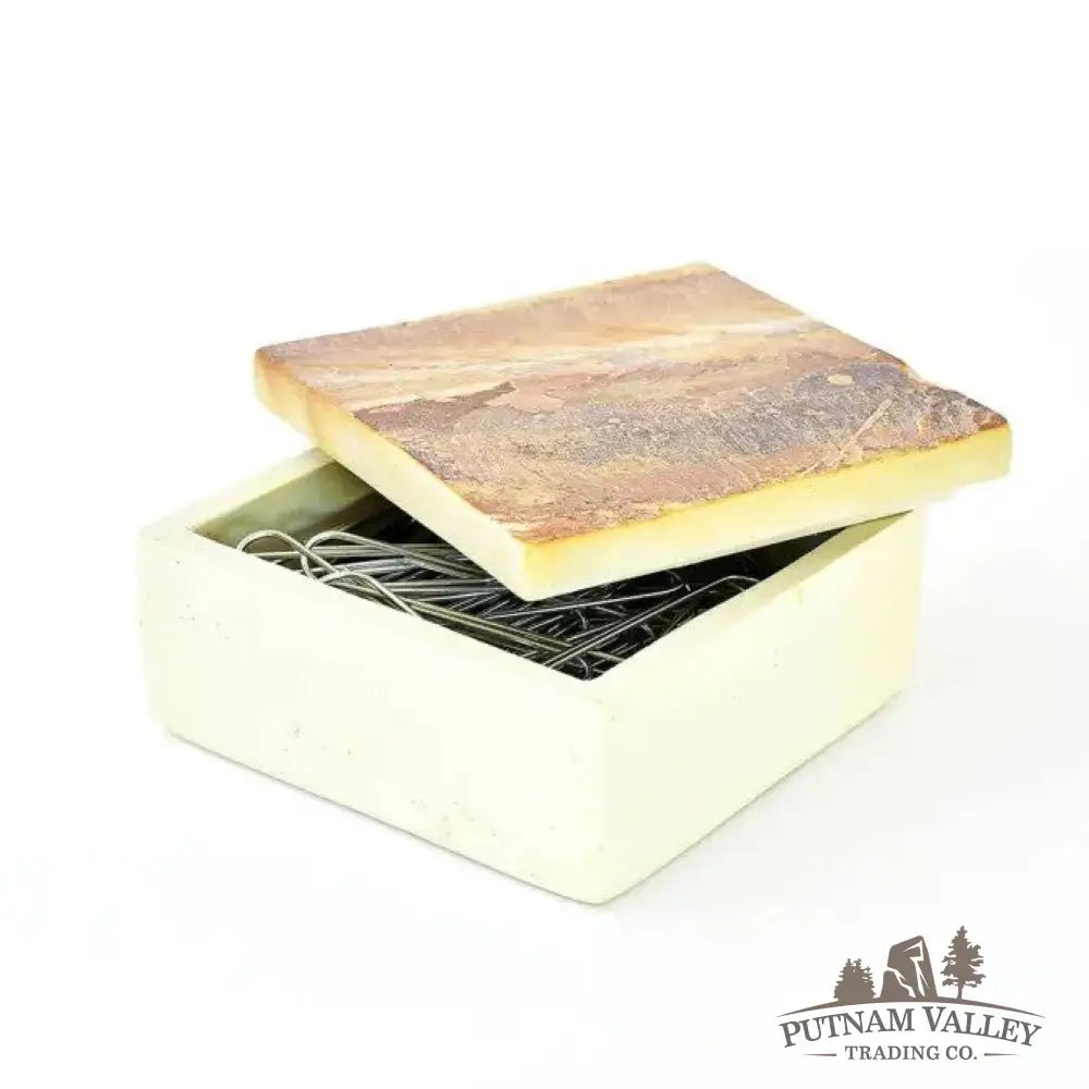 Kenyan Rustic Soapstone Trinket Box - Display Box