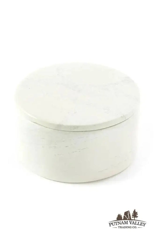 Kenyan Soapstone Round Trinket Box - Putnam Valley Trading Co.