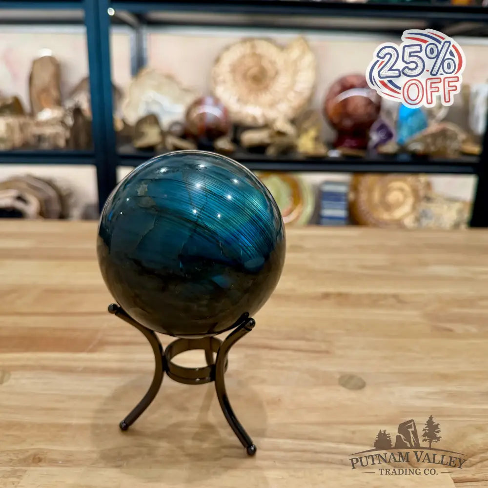 Labradorite Sphere 4.1’’ - Sphere