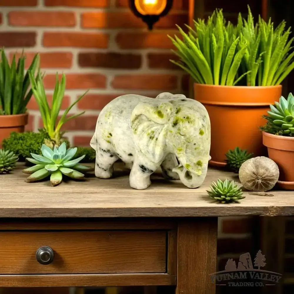Lantian Jade Elephant - Putnam Valley Trading Co.