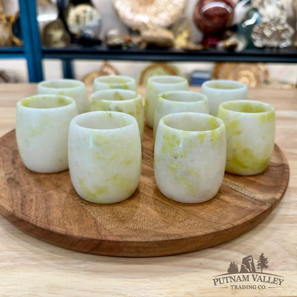 Lantian Jade Mini Stone Cup - Sculpture