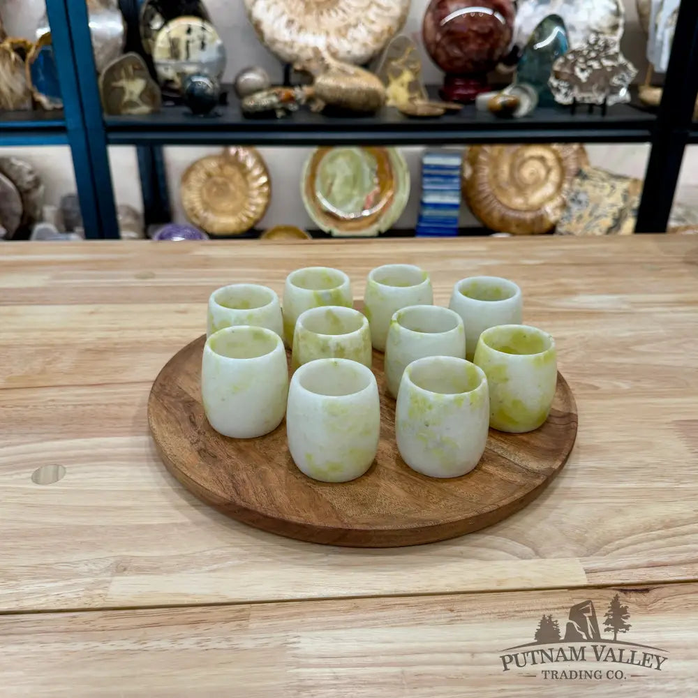 Lantian Jade Mini Stone Cup - Sculpture