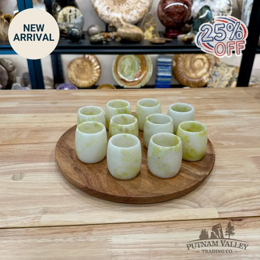 Lantian Jade Mini Stone Cup - Sculpture