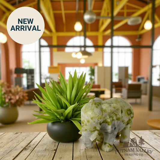 Lantian Jade Small Elephant Sculpture