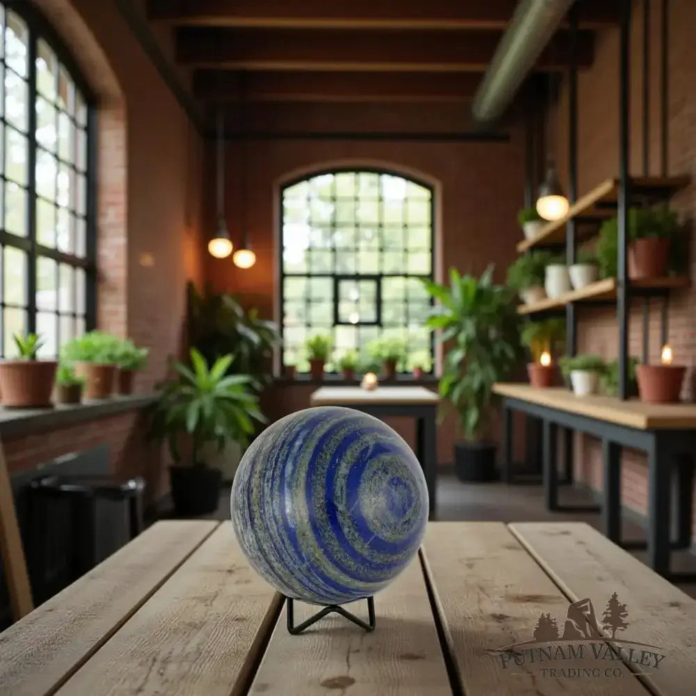 Lapis Lazuli Sphere 4.57" - Putnam Valley Trading Co.