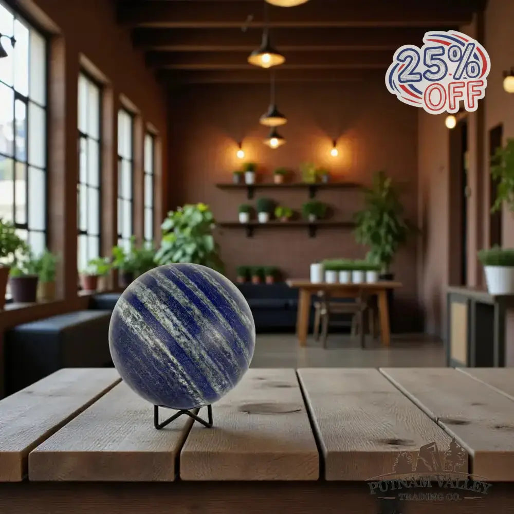Lapis Lazuli Sphere 5.06" - Putnam Valley Trading Co.