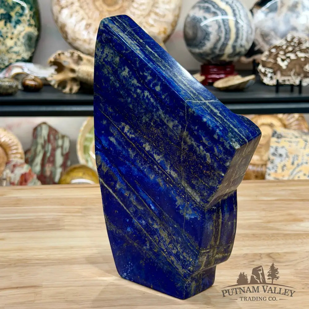 Lapis Lazuli Table Accent 10’’, UV Reactive Glow - Accent