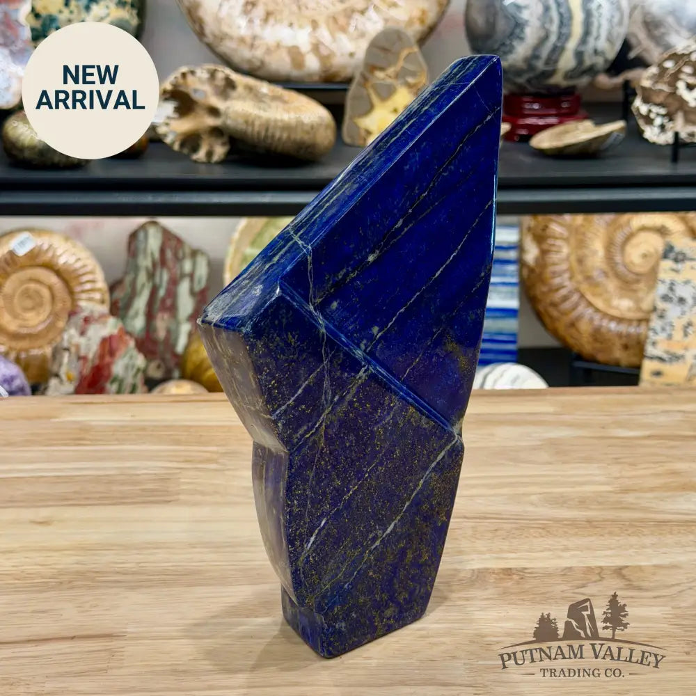 Lapis Lazuli Table Accent 10’’, UV Reactive Glow - Accent