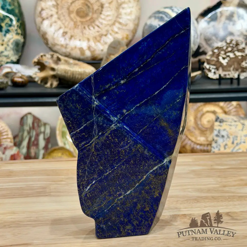 Lapis Lazuli Table Accent 10’’, UV Reactive Glow - Accent
