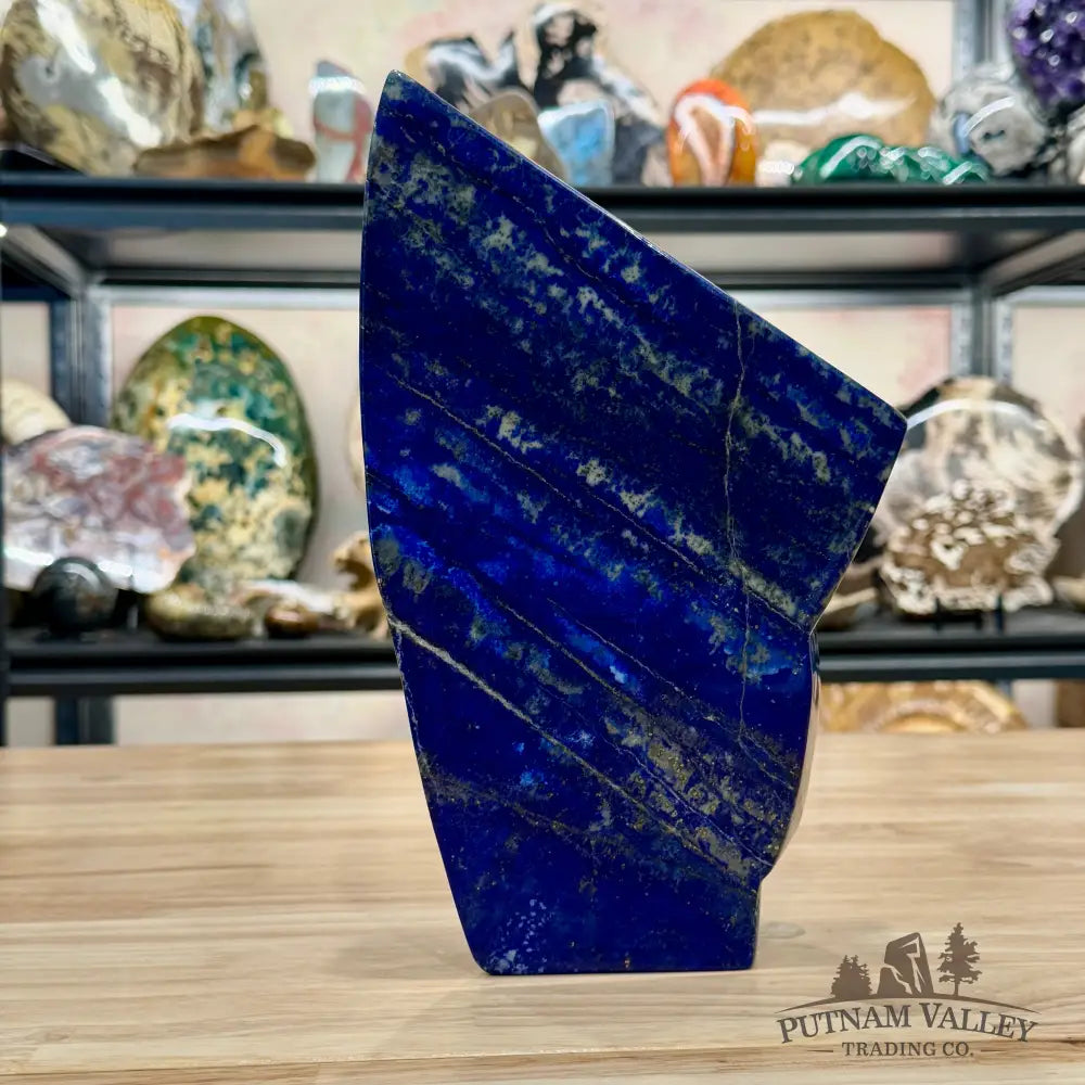 Lapis Lazuli Table Accent 10’’, UV Reactive Glow - Accent