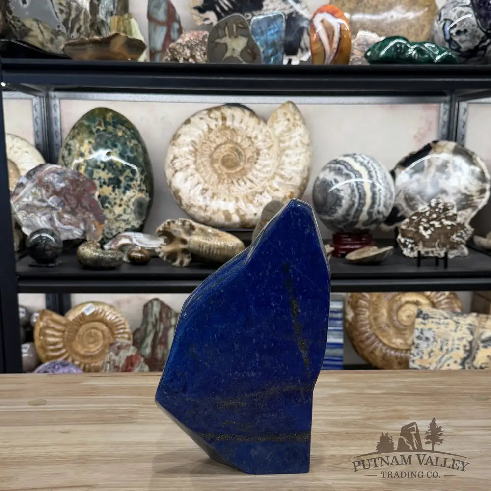 Lapis Lazuli Table Accent 9.6’’, UV Reactive Glow - Accent