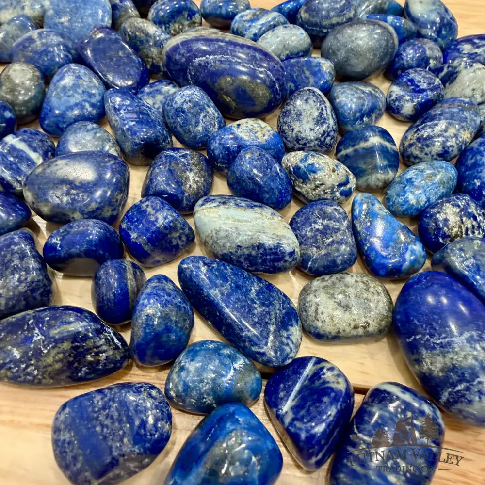Tumbled Lapis Lazuli (½ lb) | Rounded, UV Reactive Glow - Tumbled Stone