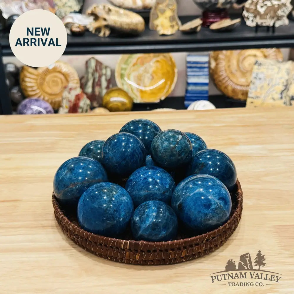 Blue Apatite Spheres | In Select Sizes - Sphere