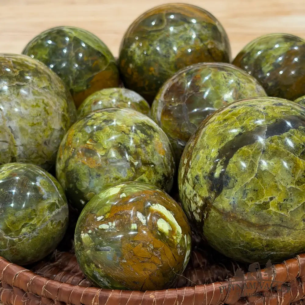 Madagascar Green Opal Spheres | In Select Sizes - Sphere