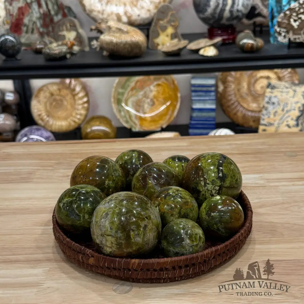 Madagascar Green Opal Spheres | In Select Sizes - Sphere