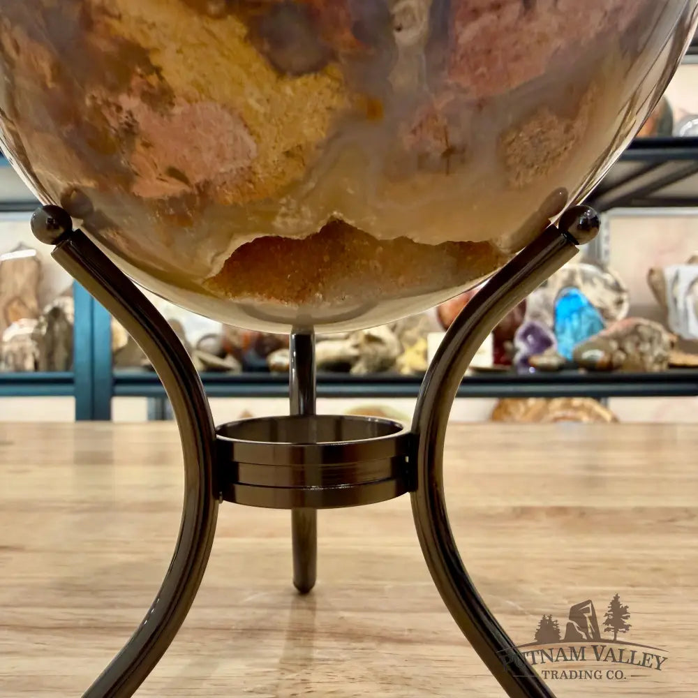 Madagascar Ocean Jasper Egg 8.02’’ + Stand - Egg