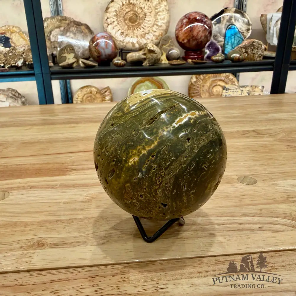 Madagascar Ocean Jasper Sphere 3.76’’ Sphere
