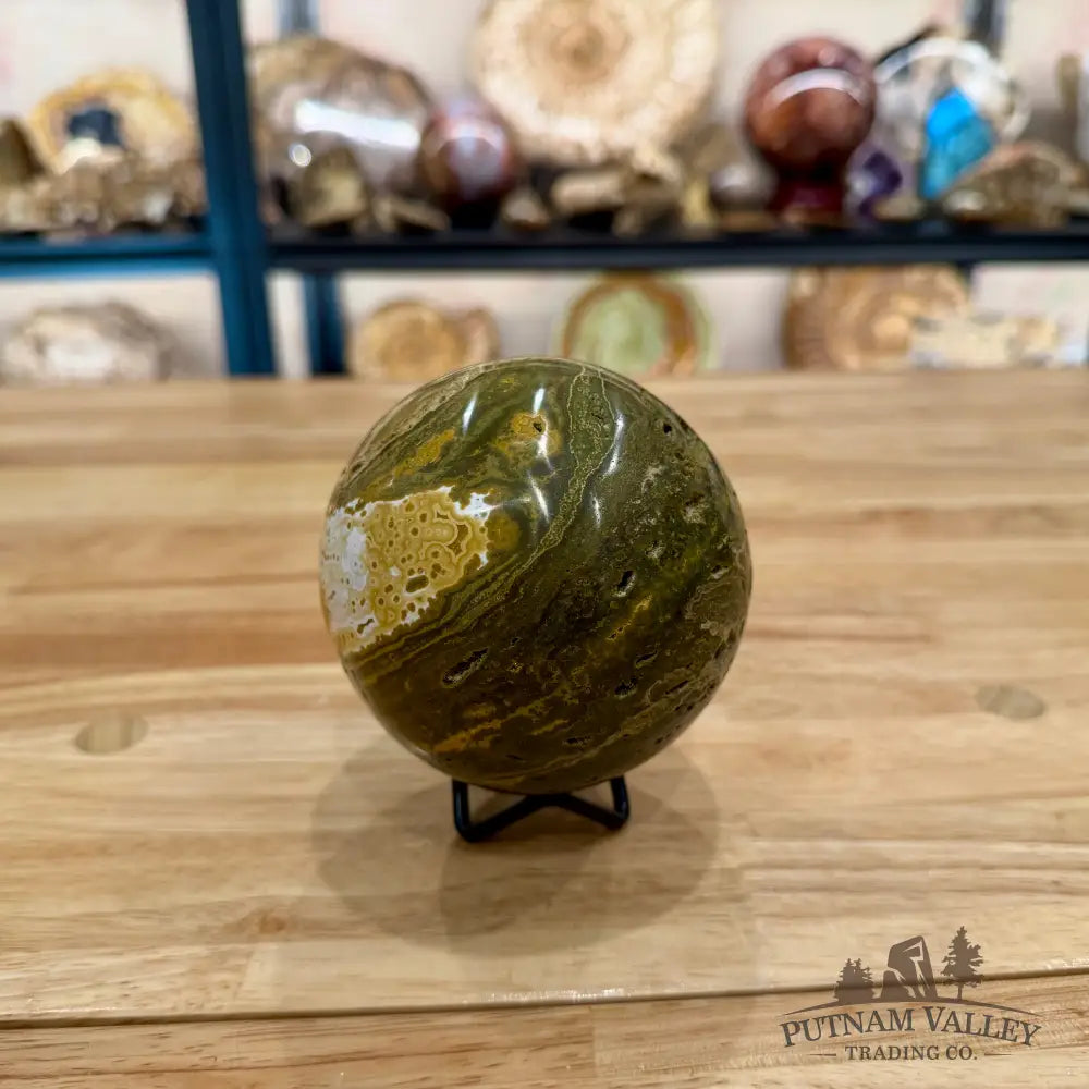 Madagascar Ocean Jasper Sphere 3.76’’ Sphere