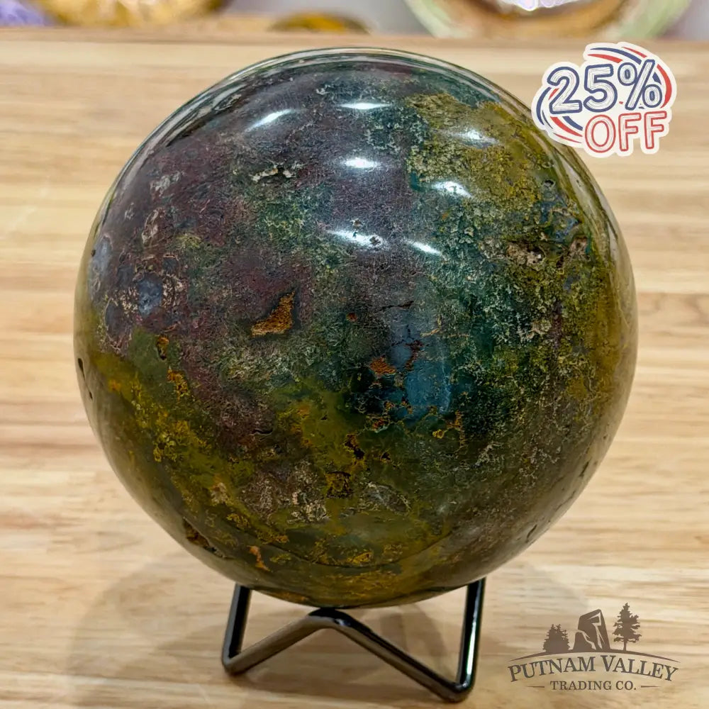 Madagascar Ocean Jasper Sphere 4.4’’ Sphere