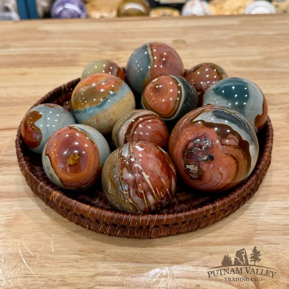 Polychrome Jasper Spheres | In Select Sizes 1.8’’ - 1.99’’ Sphere