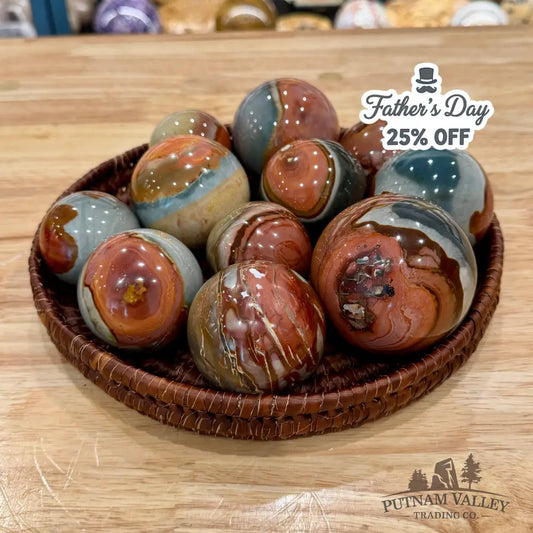 Polychrome Jasper Spheres | In Select Sizes 1.8’’ - 1.99’’ Sphere