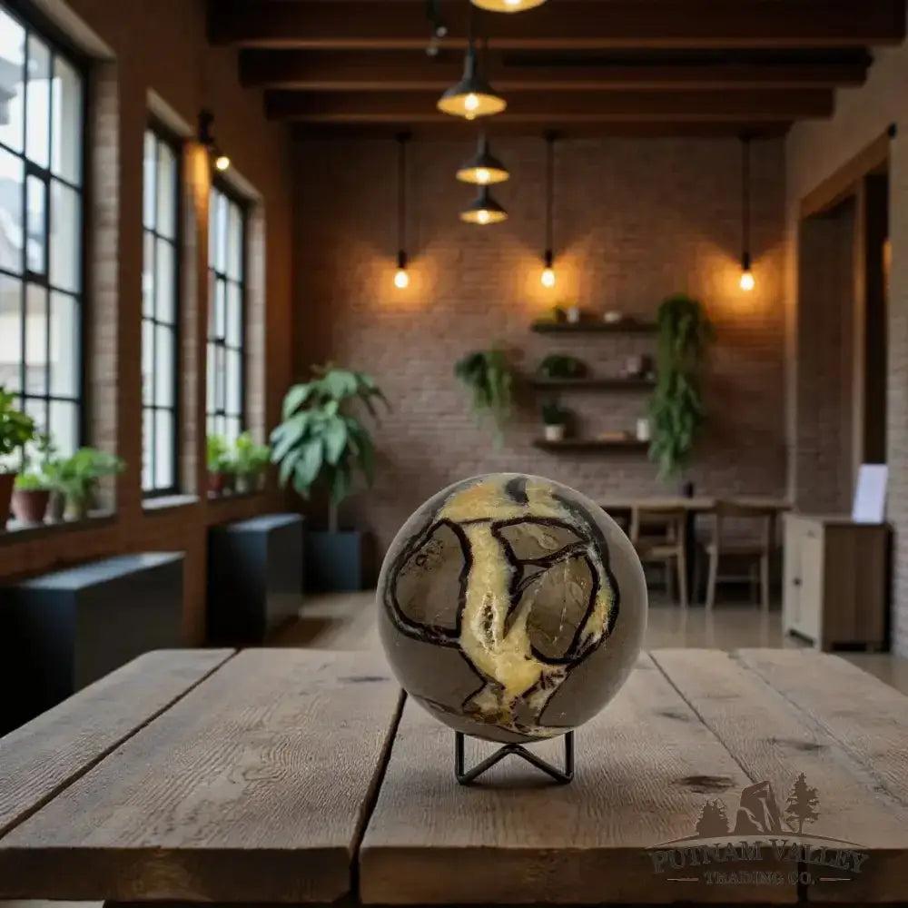 Septarian Sphere 4.6" - Putnam Valley Trading Co.