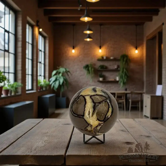 Septarian Sphere 4.6" - Putnam Valley Trading Co.