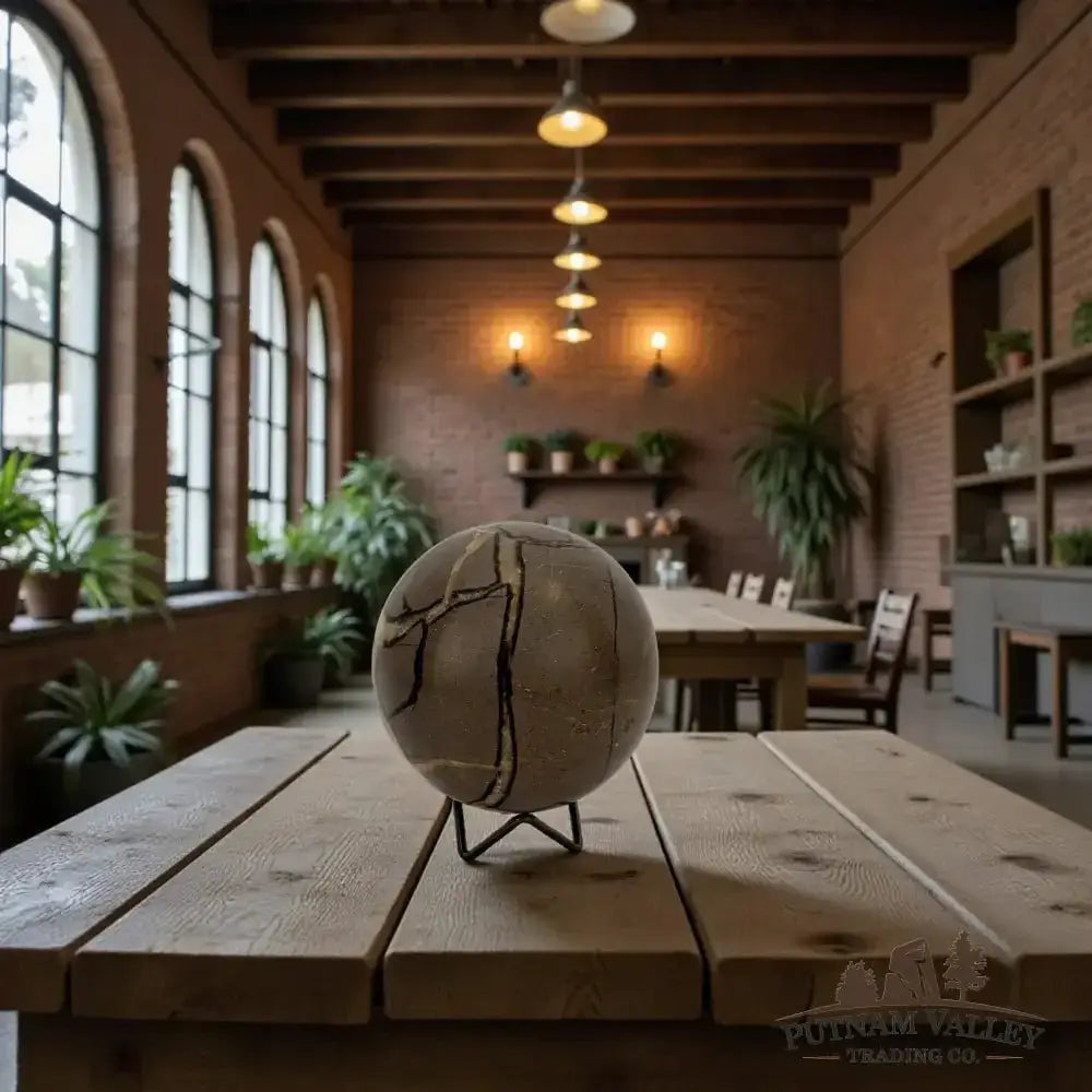 Septarian Sphere 4.7" - Putnam Valley Trading Co.