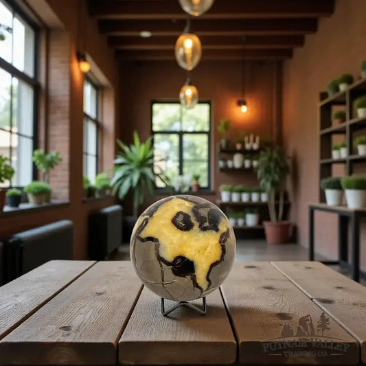 Septarian Sphere 4.8" - Putnam Valley Trading Co.