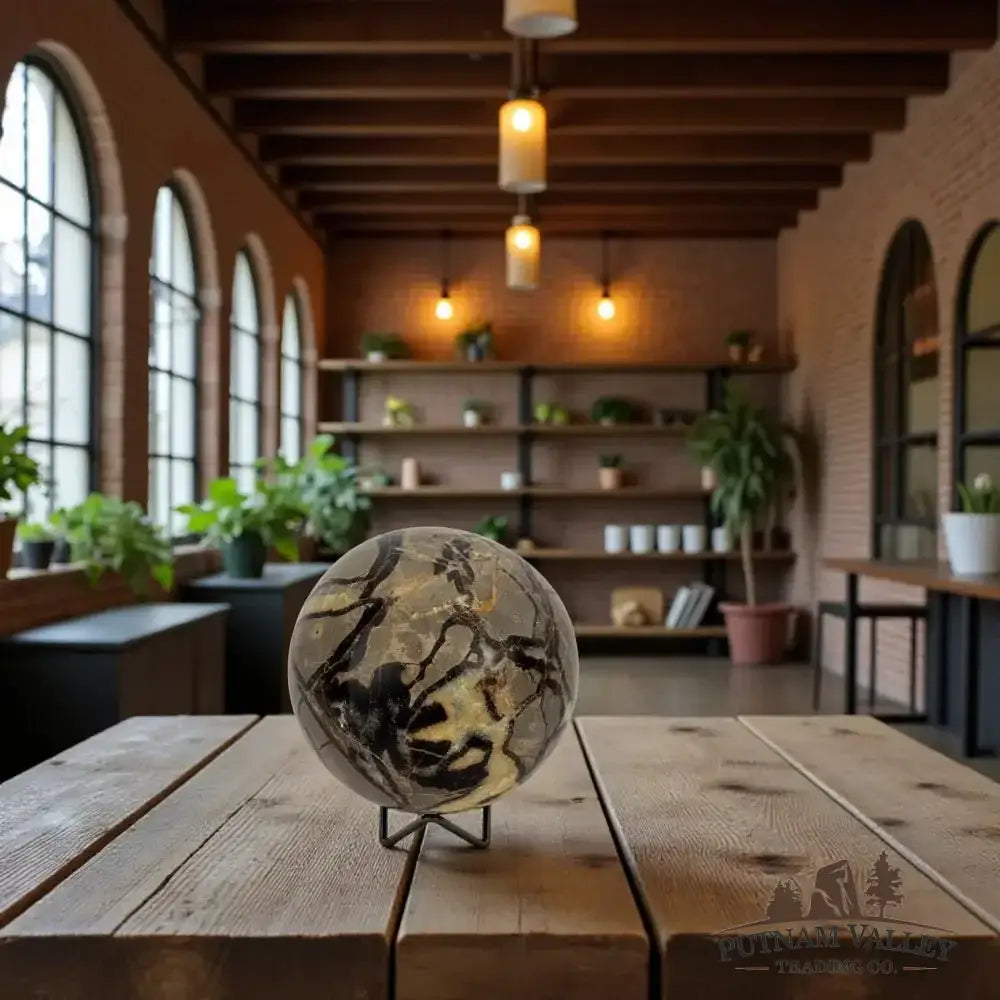 Septarian Sphere 5.2" - Putnam Valley Trading Co.