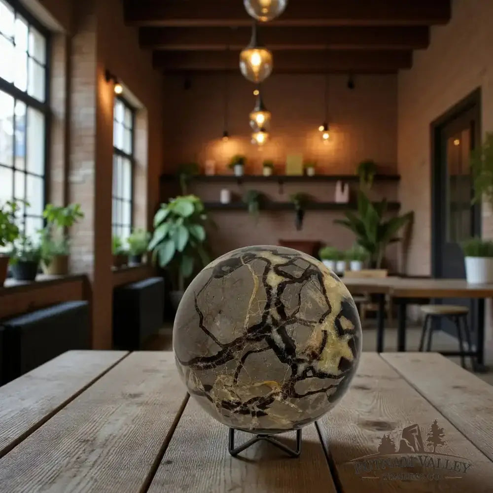 Septarian Sphere 5.2" - Putnam Valley Trading Co.