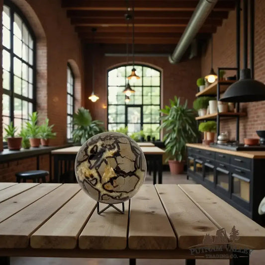 Septarian Sphere 5.3" - Putnam Valley Trading Co.