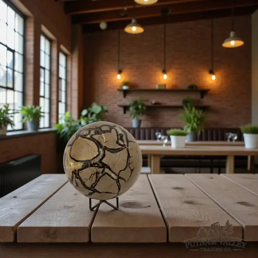 Septarian Sphere 5.3" - Putnam Valley Trading Co.