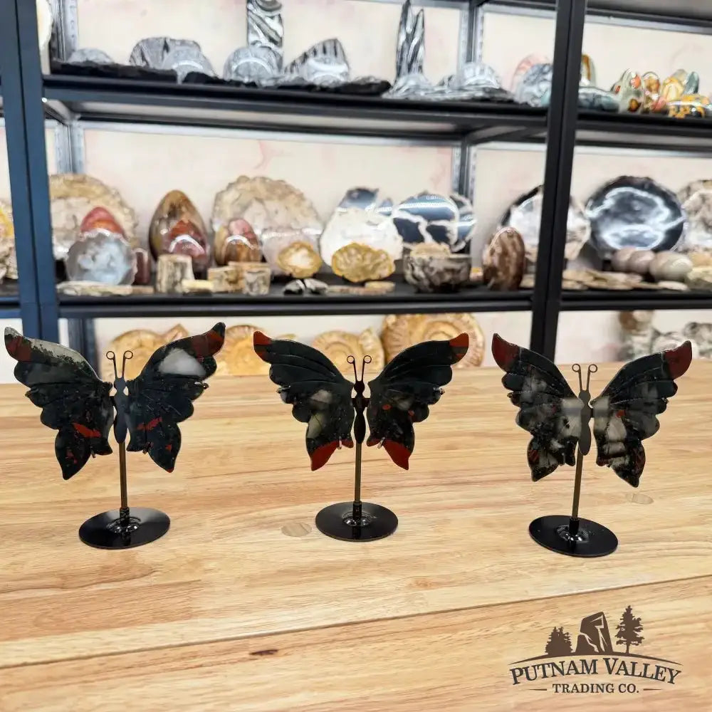 Metal & Stone Butterflies - Putnam Valley Trading Co.