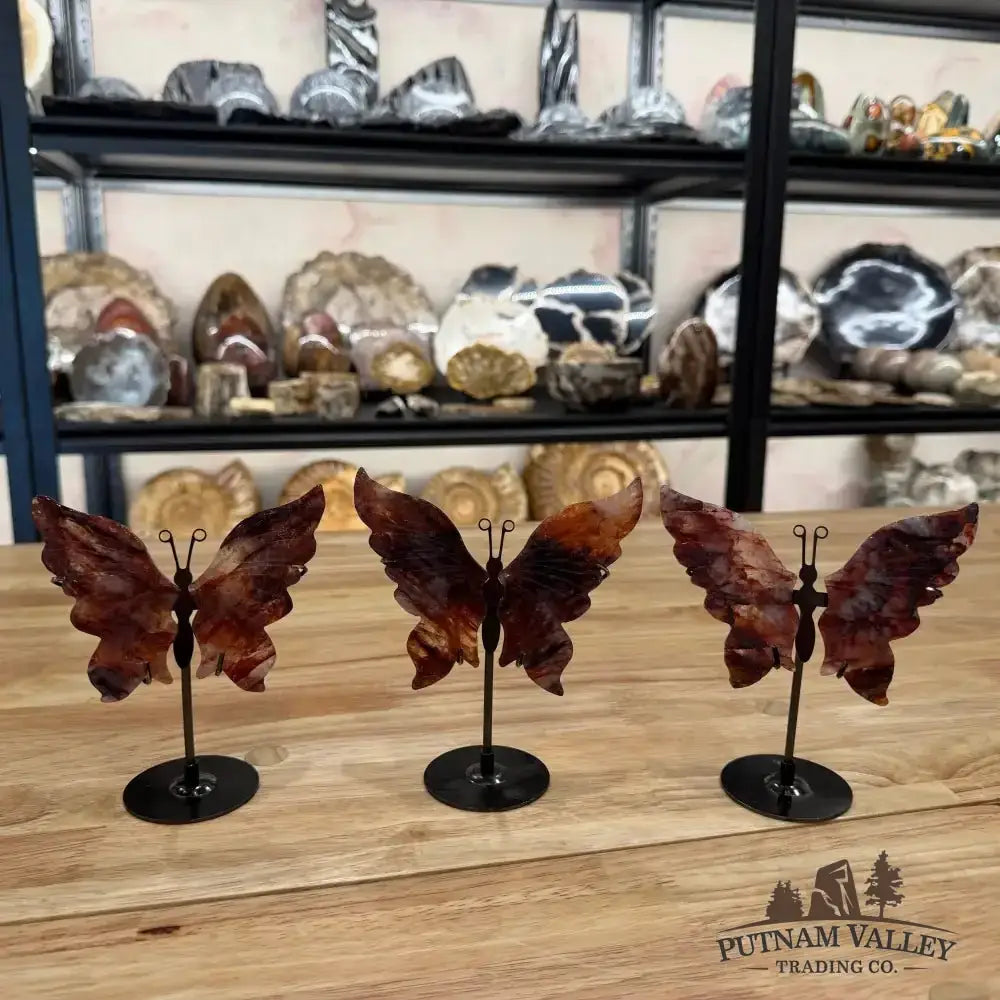 Metal & Stone Butterflies - Putnam Valley Trading Co.
