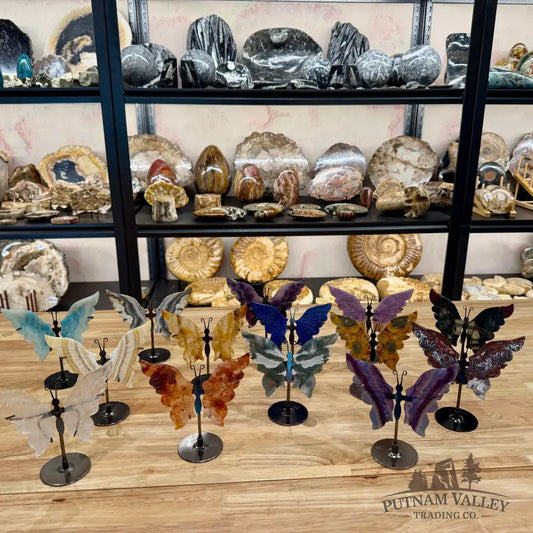 Metal & Stone Butterflies 5’’ Sculpture