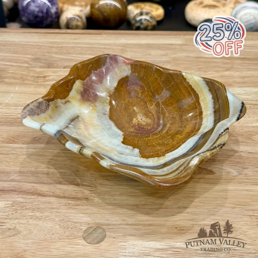 Mexican Banded Onyx Bowl 7.9’’ - Bowl