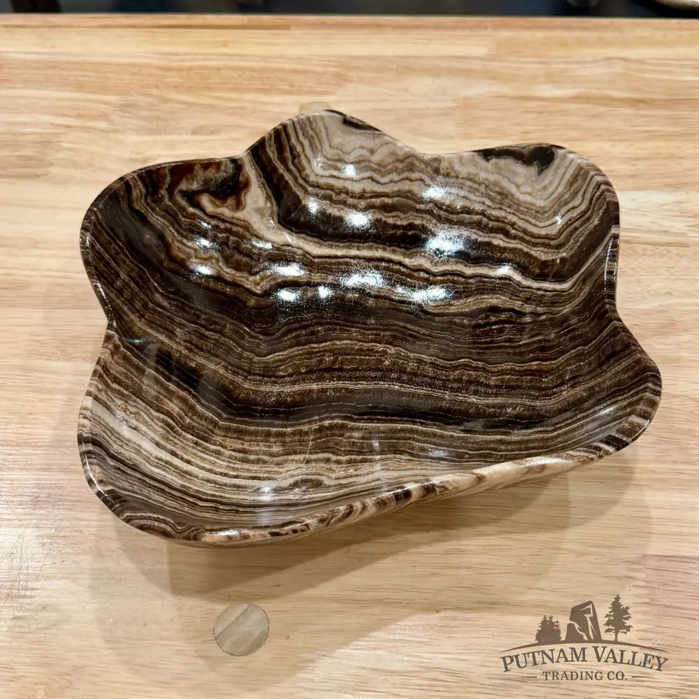 Mexican Chocolate Onyx Bowl 10’’ - Bowl