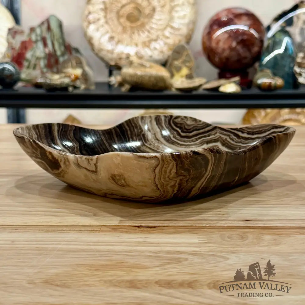 Mexican Chocolate Onyx Bowl 10.4’’ - Bowl