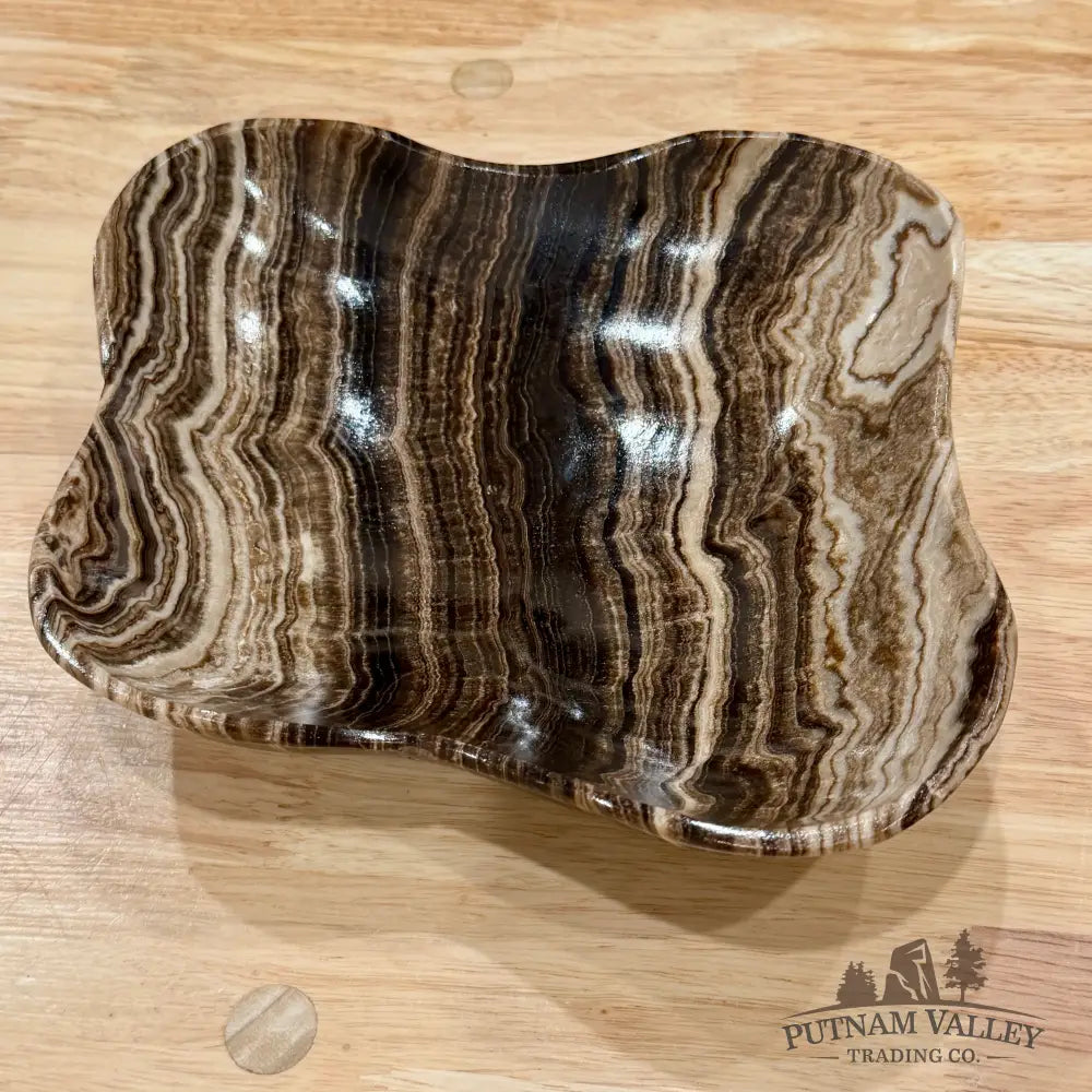 Mexican Chocolate Onyx Bowl 10.4’’ - Bowl