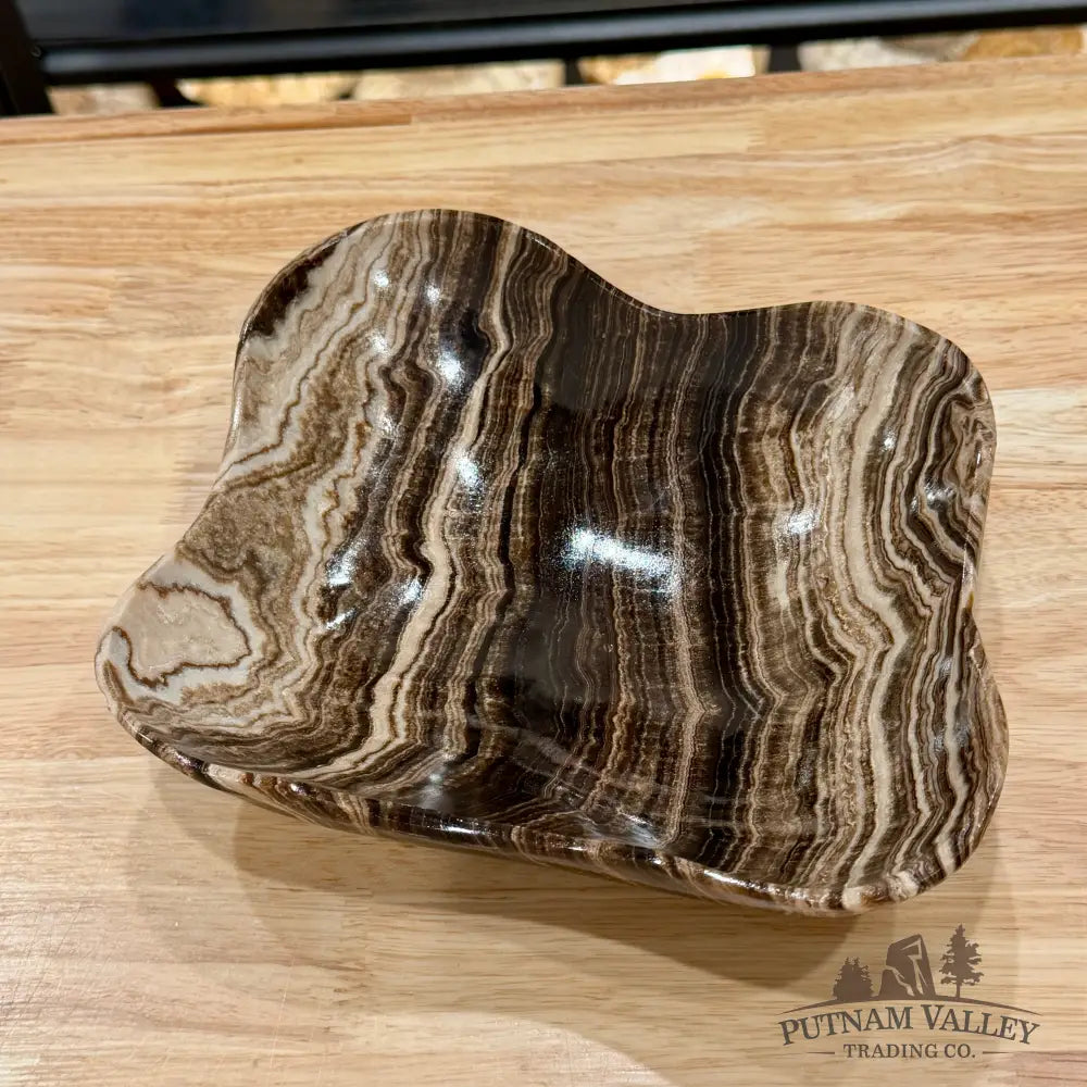Mexican Chocolate Onyx Bowl 10.4’’ - Bowl